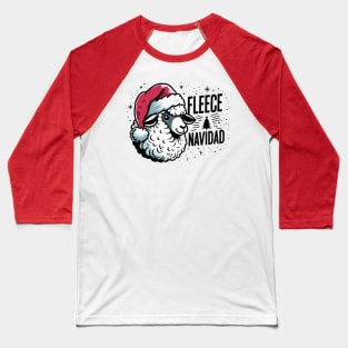 Fleece Feliz Navidad Sheep Christmas T-Shirt Cute Xmas Gift Baseball T-Shirt